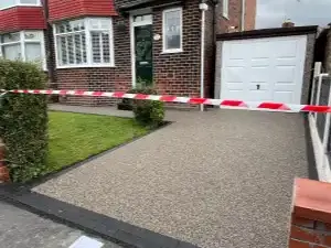 Completed resin bound stone driveways installation by Decorative Stone Driveways