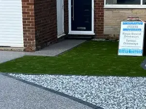 Completed resin bound stone driveways installation by Decorative Stone Driveways