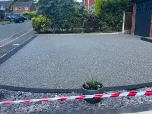 Completed resin bound stone driveways installation by Decorative Stone Driveways