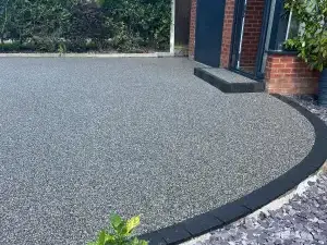Completed resin bound stone driveways installation by Decorative Stone Driveways