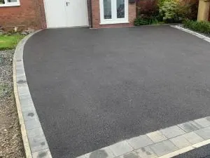 Completed tarmac installation by Decorative Stone Driveways